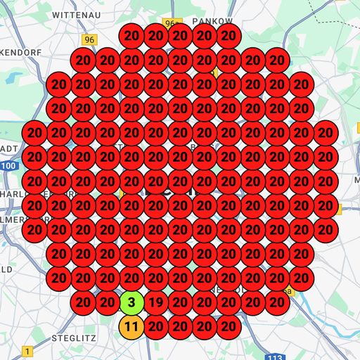 Before heatmap - poor local rankings